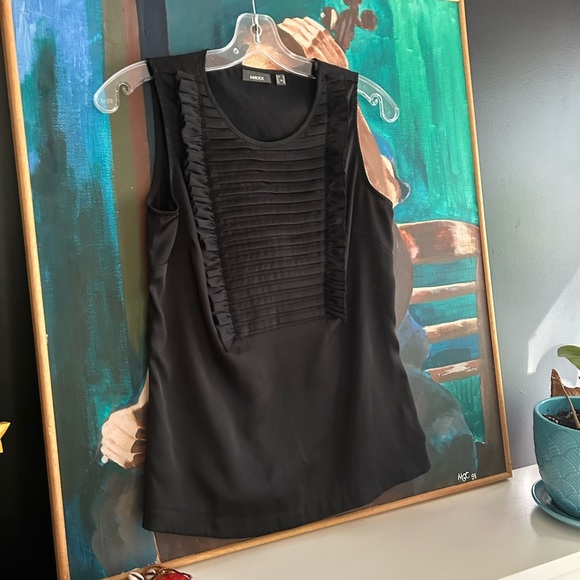 Mexx Black Sleeveless Blouse Size 36/L - Picture 10 of 16